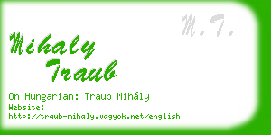 mihaly traub business card